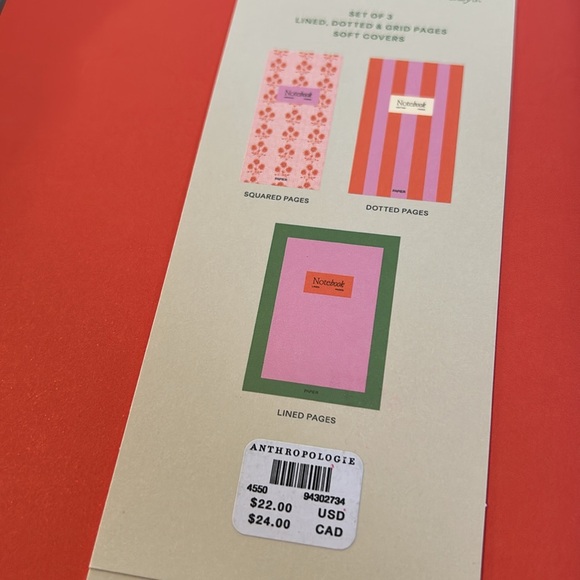Papier Pink and Orange Notebooks Set from Anthropologie - Picture 4 of 4
